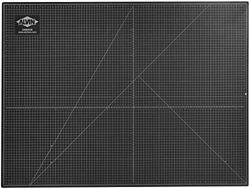 ALVIN GBM Self-Healing Cutting Mat 36 x 48 inch | Double-Sided Green/Black | 5-Layer Gridded Surface for Arts, Crafts and Sewing - Model GBM3648