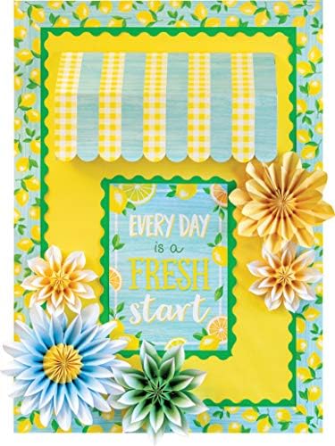 Teacher Created Resources Floral Sunshine Paper Flowers Premade Decorations for Party Photo Backdrops, Classrooms Walls, Showers and Birthday Celebrations (TCR8546)