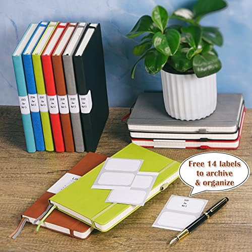 College Ruled Notebook, 7 Pack A5 Hardcover Lined Notebook for Work School