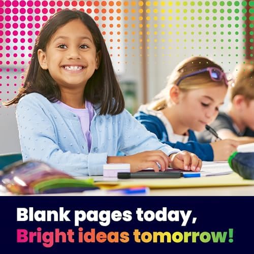 Hygloss Half Blank Books for Kids to Write Stories & Illustrate – Bulk 24 Pack – 5.5" x 8.5" A5 Primary Journal for Grades K-2, Preschool/Kindergarten Notebook with Picture Space – 24 Pages, Colored