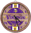 FOCO NFL Wooden Barrel Wall Clock