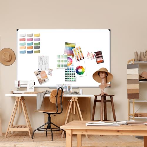 XBoard Magnetic Dry Erase Board 72" x 40" Wall Mounted, Large Whiteboard with Marker Tray, Aluminum Frame Large Dry Erase Board for Office, Conference Room, School
