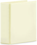 SUNEE 3 Ring Binder 3 Inch D Ring, Clear View Binder Three Ring PVC-Free (Fit 8.5x11 Inches) for School or Office Supplies, Yellow, 1 Pack