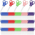 Honoson 150 Pack Student Scissors Bulk with Ruler Blade,5 Colors