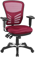 Modway Articulate Ergonomic Mesh Office Chair in Red