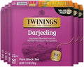 Twinings Darjeeling Black Tea Individually Wrapped Bags, 50 Count (Pack of 6), Delicate Light Taste, Caffeinated, Enjoy Hot or Iced, 300 Teabags