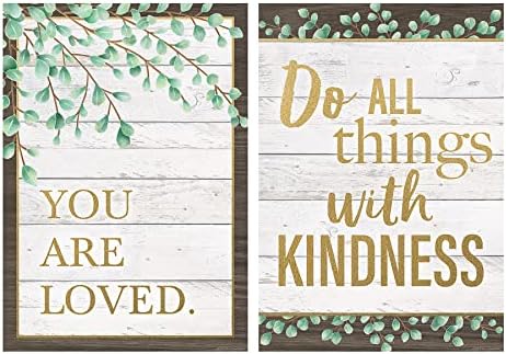 Teacher Created Resources Eucalyptus Posters, 13-3/8" x 19", Set of 4