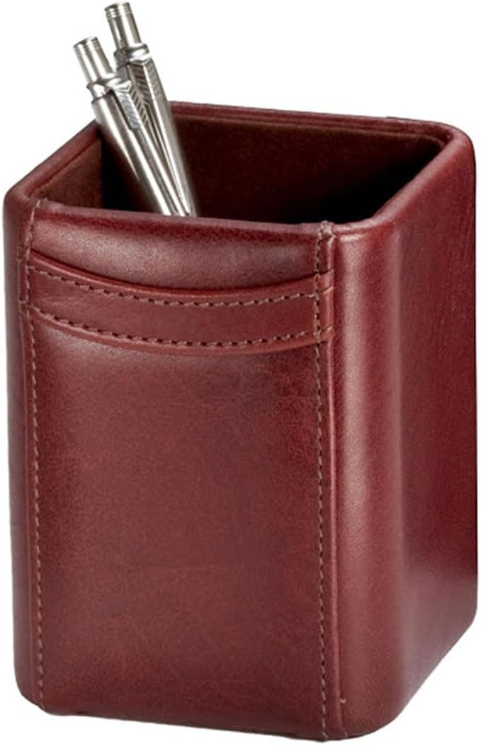 Dacasso Leather Desk Set, 3-Piece, Mocha