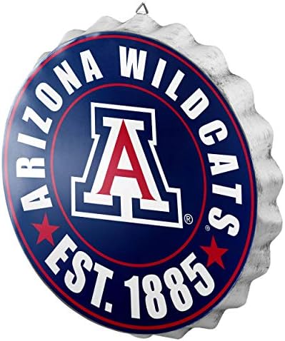 foco NCAA Team Logo Metal Bottle Cap Hanging Wall Sign