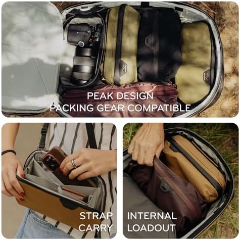 Peak Design Small Tech Pouch, Kelp, Electronics Organizer for Travel or Everyday Carry, Origami-Style Storage, Cable Pass-Through, Weatherproof Recycled Nylon, Gear Carry Bag for Men and Women