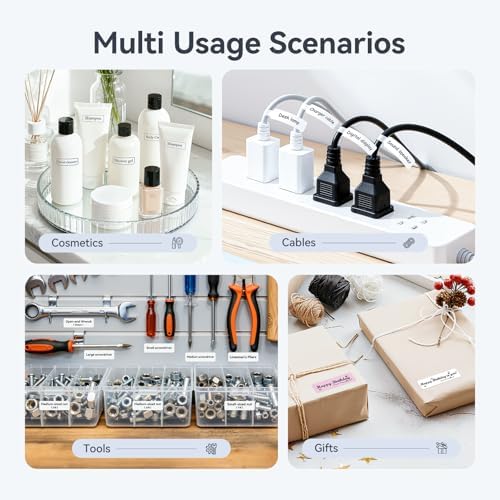 NIIMBOT D110 Mini Label Maker Machine with Tape for Home School, Pink