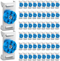 80 Pack Soundproofing Sound Isolation Clips Resilient Channel Mounting Clip Reduces Noise from Noisy Neighbors for Apartment Recording Studio Sound Proofing for Walls and Ceilings (Blue)