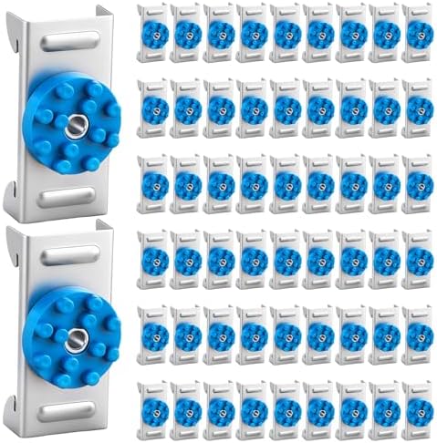 80 Pack Soundproofing Sound Isolation Clips Resilient Channel Mounting Clip Reduces Noise from Noisy Neighbors for Apartment Recording Studio Sound Proofing for Walls and Ceilings (Blue)