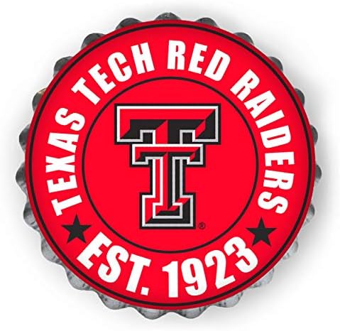 foco NCAA Team Logo Metal Bottle Cap Hanging Wall Sign