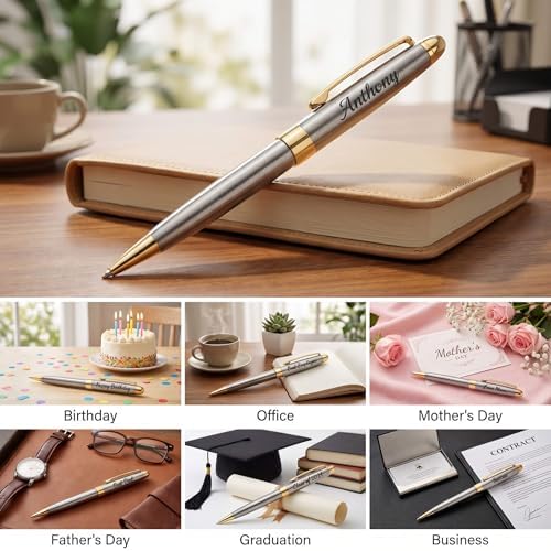 Personalized Luxury Ballpoint Pen Writing Set-Stainless Steel Gift pens