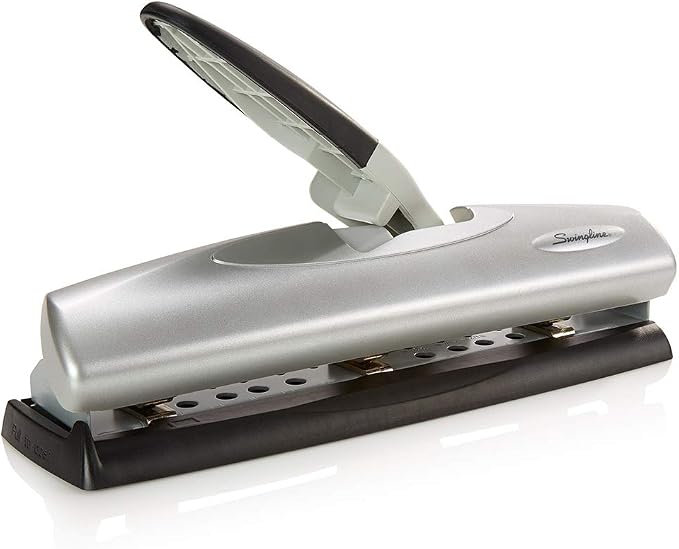 Swingline Desktop Hole Punch (74030) and Standard Staples for Desktop Staplers (35108) Bundle