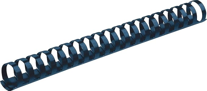 Fellowes 52392, Plastic Combs - Round Back, 3/4", 100 Pack, Navy