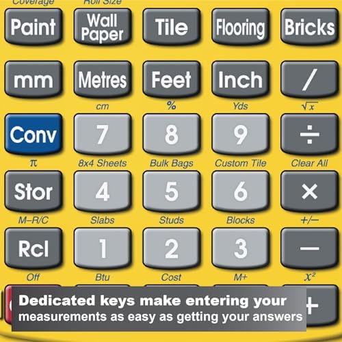 Calculated Industries 8528 ProjectCalc Plus MX Metric DIY Calculator