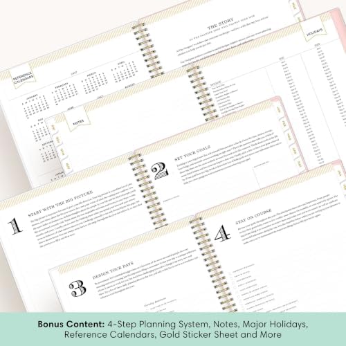 Blue Sky 2027 Weekly & Monthly Planner Calendar, 8.5"x11", Coming Up Roses