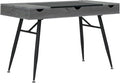 Calico Designs Nook Modern Office Laptop Writing Desk- 47.25″ Wide Home Workstation Space-Saving with Storage Compartments, Greywash