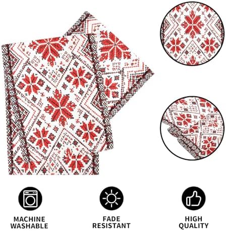 ALAZA Double-Sided Ukrainian Embroidery Ornament Table Runner 14x108 Inches Long,Table Cloth Runner for Wedding Birthday Party Kitchen Dining Home Everyday Decor