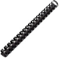 Binditek Plastic Binding Comb Spines, 1 Inch, 19 Ring, Black, 50 Pack | Plastic Binding Combs, 1 Inch Diameter, 225 Sheet Capacity, for Letter Size, for Students and Coworkers