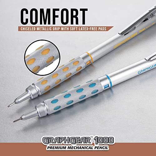 Pentel GraphGear1000 Automatic Drafting Pencil (0.9mm), Yellow Accents