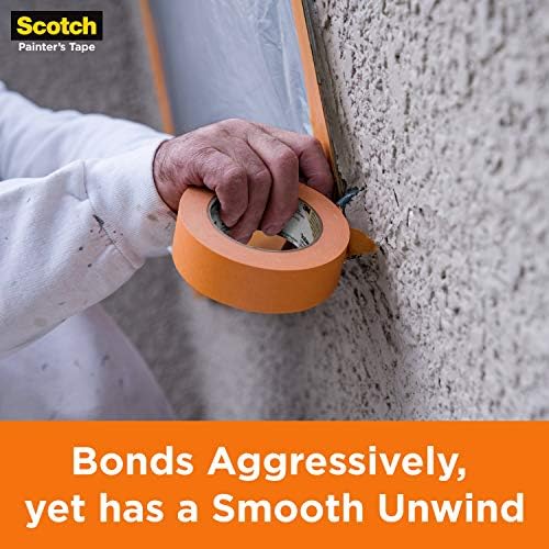 Scotch Heavy Duty Painter's Tape, 6 Rolls, 1.88 in x 60.1 yd, for Use On Vinyl, Carpet, Metal, & Plastic, Indoor & Outdoor Masking Tape, Bonds Aggressively, 3-Day Clean Removal (2020+-48EP6)