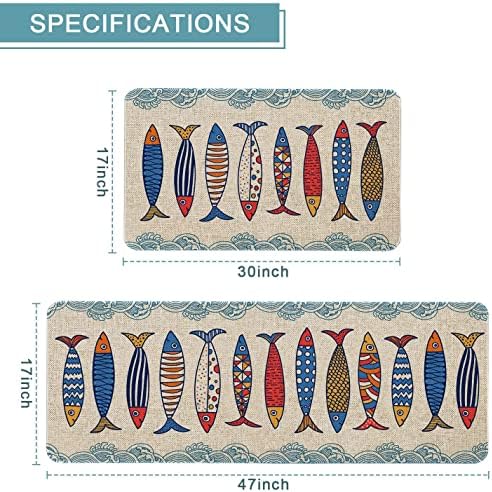 Kitchen Rugs and Mats Set of 2,Floor Mats for Home Kitchen Decor Mat
