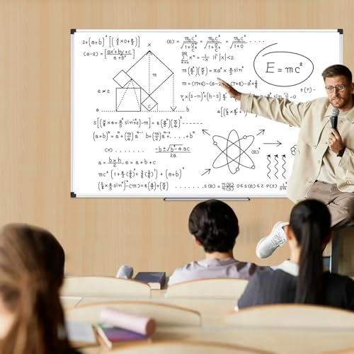 XBoard Magnetic Dry Erase Board 72" x 40" Wall Mounted, Large Whiteboard with Marker Tray, Aluminum Frame Large Dry Erase Board for Office, Conference Room, School