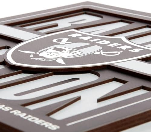 YouTheFan NFL Las Vegas Raiders Slogan Series 3D Wall Art