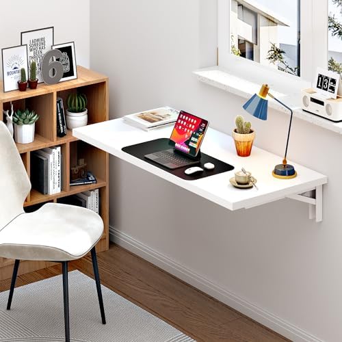 Need 47x20IN Wall Mounted Folding Table for Office Laundry White