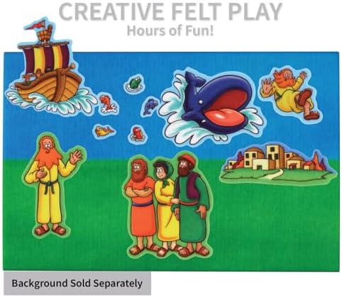 Little Folk Visuals Beginners Bible: Jonah Precut Felt Pieces, 11 Pieces Set