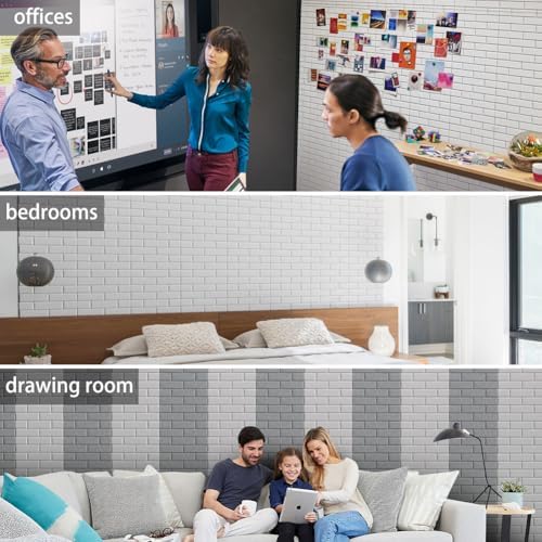Large Self-Adhesive Cork Board,Set of 12 Soundproof Wall Tiles,Felt Wall Cushion for Home,Studio,Recording Room,Office,Acoustic Treatment (Black)