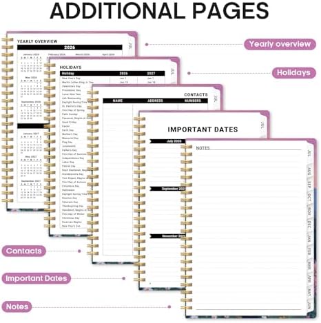 Planner 2026-2027, Monthly & Weekly Jul 2026-Jun 2027 Planner Calendar