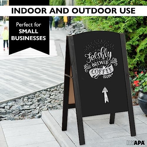 Ilyapa A Frame Chalk Board Easel Sign 20x30 in - Sandwich Signs Outdoor