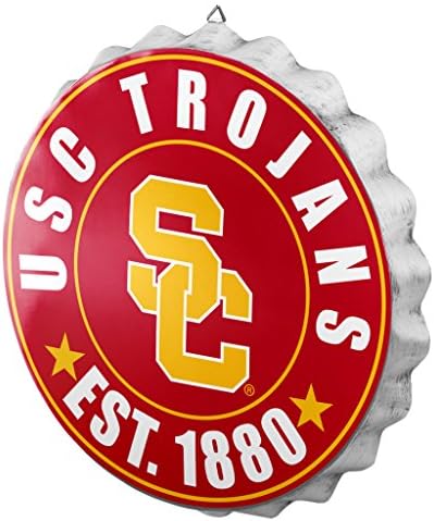 foco NCAA Team Logo Metal Bottle Cap Hanging Wall Sign