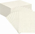 120 Sheets Linen Textured Cardstock Printing Paper 8.5x11 Inch | Ivory Thick Cardstock Paper for Scrapbook, Wedding Invitations or Certifications; Ink not Bleeding Through