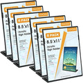 MaxGear Fall Resistant Acrylic Sign Holder 8.5 x 11 Inches 6 Pack
