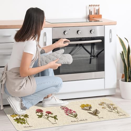 Kitchen Rugs and Mats Set of 2,Floor Mats for Home Kitchen Decor Mat
