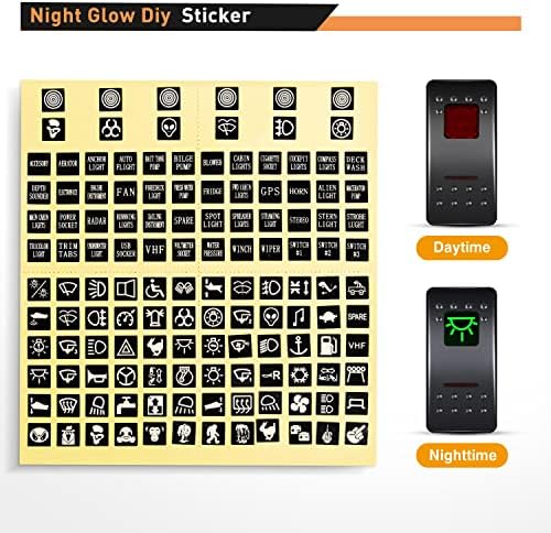Nilight - 90019C 3 Gang Aluminum Rocker Switch Panel Toggle Dash 5 Pin ON/Off Pre-Wired Rocker Switch Red Backlit Switch for Automotive Car Marine Boat RV,2 Years Warranty