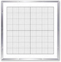 Geyer Instructional Products 403495 W5, W15 Double-Sided 4' x 4' Dry Erase Graph, XY Axis, Aluminum Frame, 48" Height, 1" Wide, 48" Length, White/Black