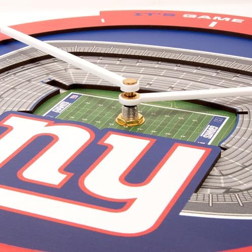 YouTheFan NFL New York Giants StadiumView 3D Wall Clock