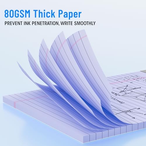6 Packs Legal Pads 8.5 x 11 Inch, Wide Ruled & Perforated Colored Notepads