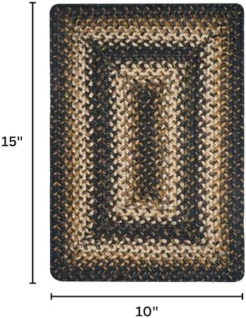 Homespice Kilimanjaro Jute Braided Table Mats, Rect 10x15 Set of 4