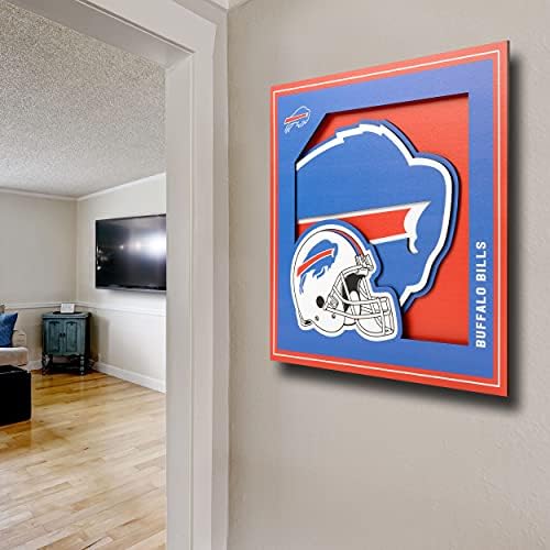 YouTheFan NFL Buffalo Bills 3D Logo Series Wall Art