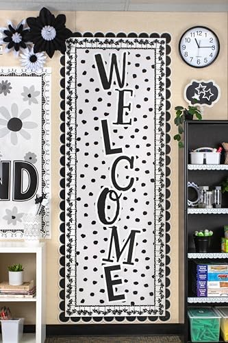 Teacher Created Resources Black Painted Dots on White Better Than Paper® Bulletin Board Roll (TCR77460)