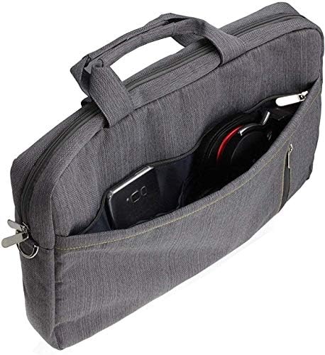 Navitech Grey Premium Messenger Bag - Compatible With Dimi 10 inch LCD Writing Tablet