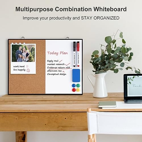 ARCOBIS Cork Board White Board Combo