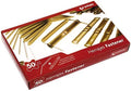 Grafoplás 5400050. Box of 50 Metal Fasteners for Binding with Tab and Slide, Garnet